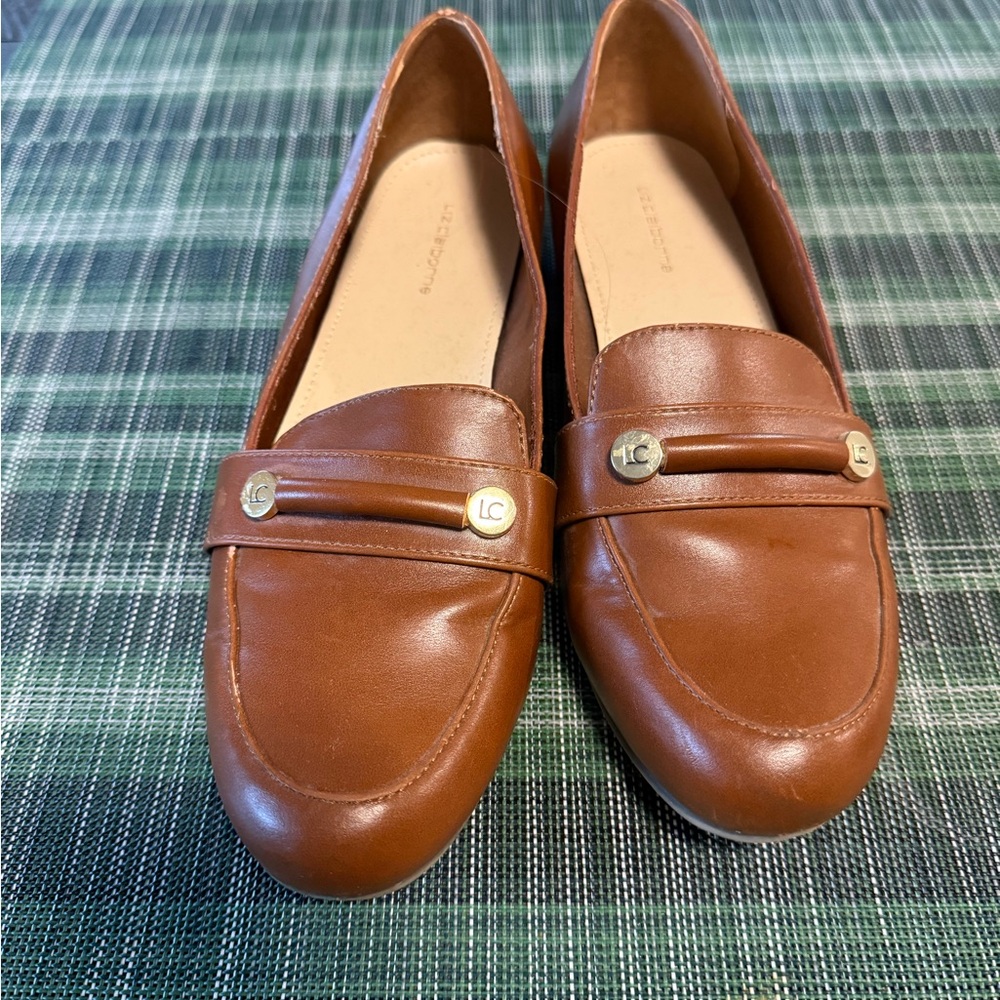 Liz Claiborne Tan Leather Loafers